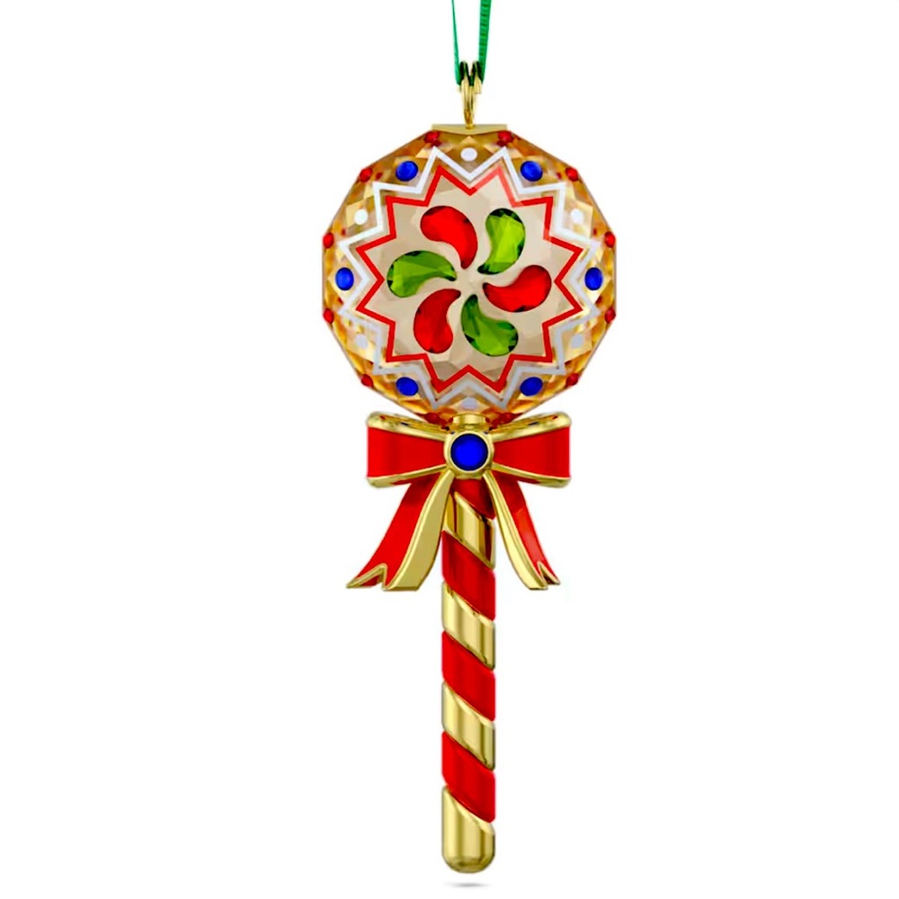 NIB Swarovski Holiday Cheers Dulcis Lollipop Christmas Crystal Ornament #5684302